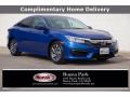 Aegean Blue Metallic 2017 Honda Civic EX Sedan