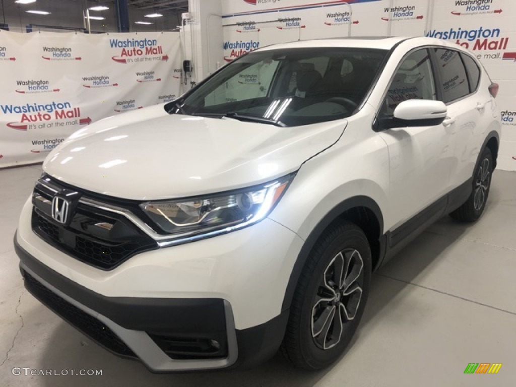 2021 CR-V EX - Platinum White Pearl / Black photo #3