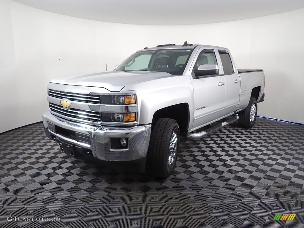 Silver Ice Metallic 2016 Chevrolet Silverado 2500HD LT Double Cab 4x4 Exterior Photo #140135163