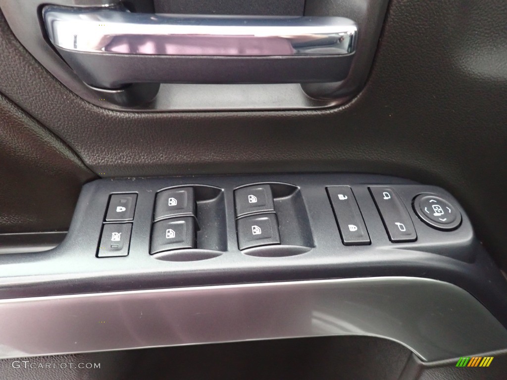 2016 Chevrolet Silverado 2500HD LT Double Cab 4x4 Jet Black Door Panel Photo #140135394