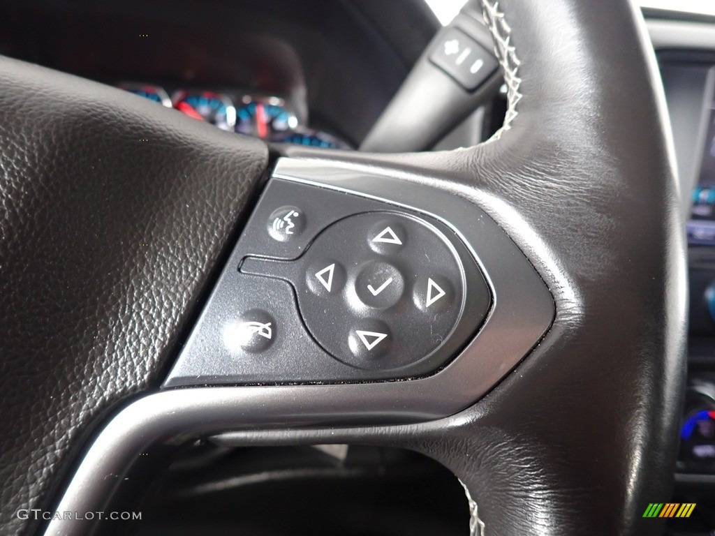 2016 Chevrolet Silverado 2500HD LT Double Cab 4x4 Jet Black Steering Wheel Photo #140135670