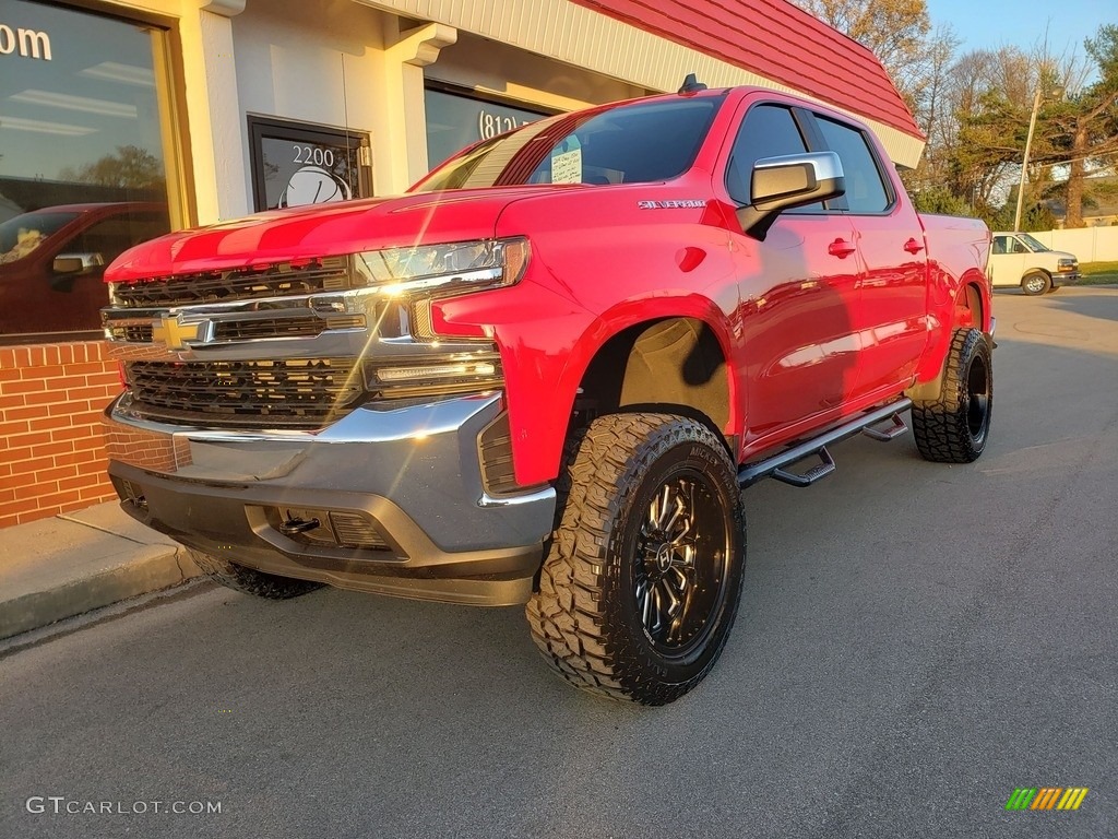 2019 Silverado 1500 LT Crew Cab 4WD - Red Hot / Jet Black photo #2