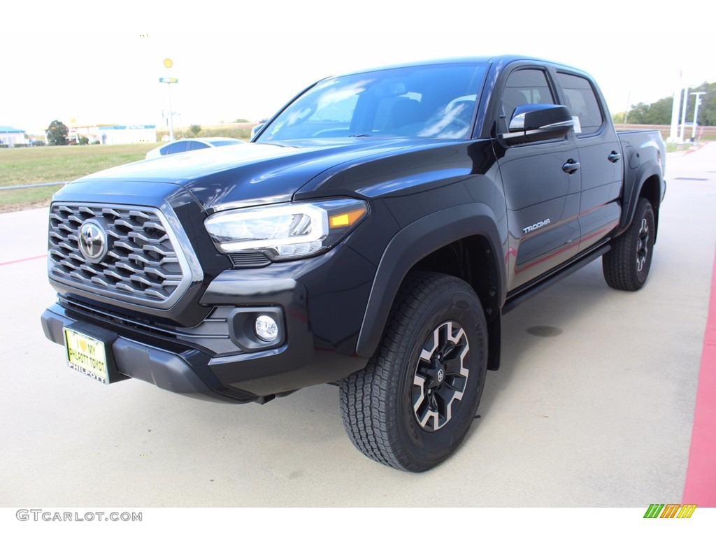 2021 Tacoma TRD Off Road Double Cab 4x4 - Midnight Black Metallic / Cement photo #4