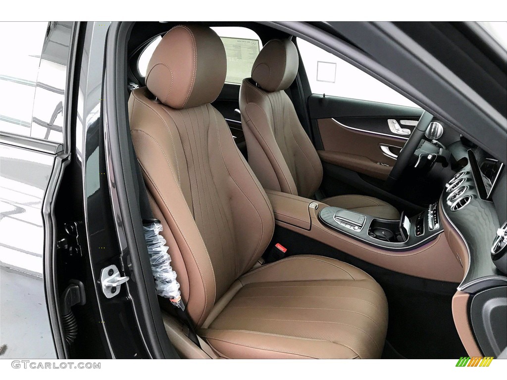 Nut Brown/Black Interior 2021 Mercedes-Benz E 350 Sedan Photo #140140937