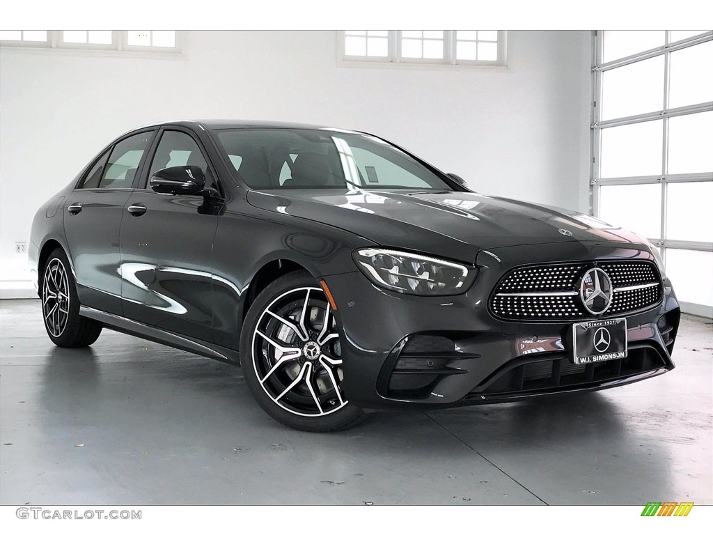 Graphite Gray Metallic 2021 Mercedes-Benz E 350 Sedan Exterior Photo #140141105