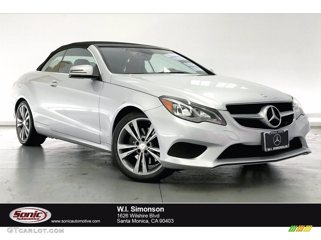 2014 E 350 Cabriolet - Iridium Silver Metallic / Red/Black photo #1