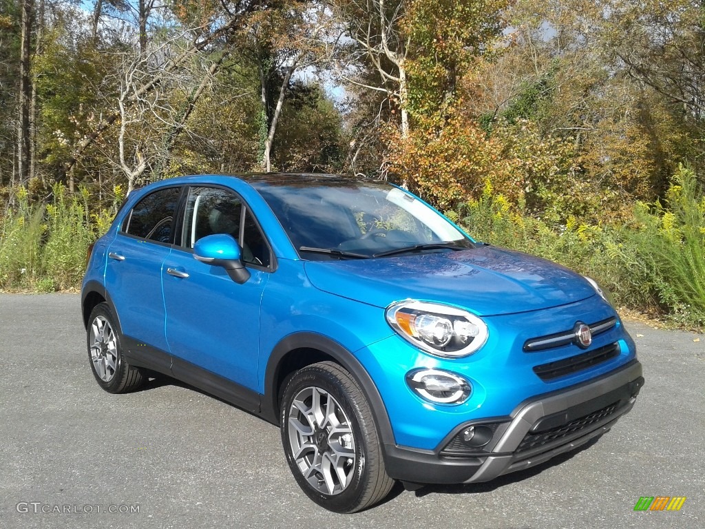 Italia Blue 2020 Fiat 500X Trekking AWD Exterior Photo #140141928