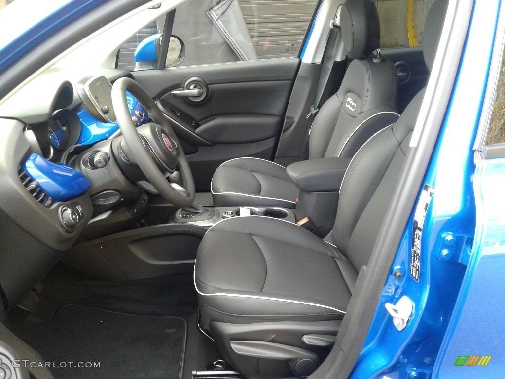 Black Interior 2020 Fiat 500X Trekking AWD Photo #140142101