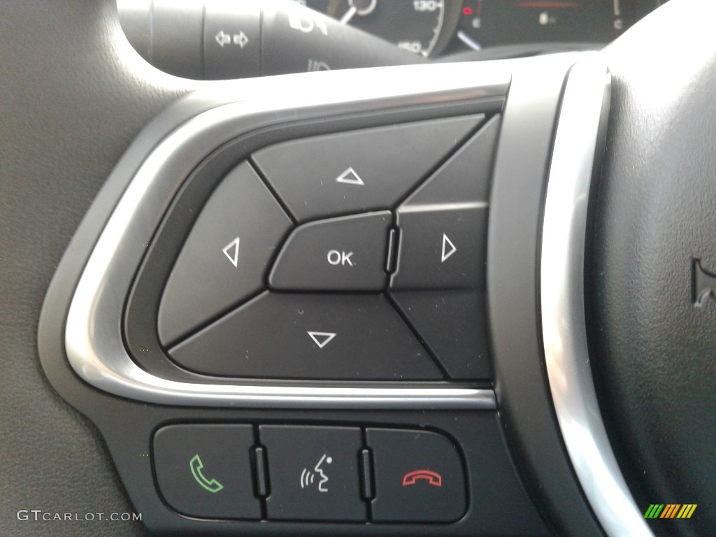 2020 Fiat 500X Trekking AWD Black Steering Wheel Photo #140142308