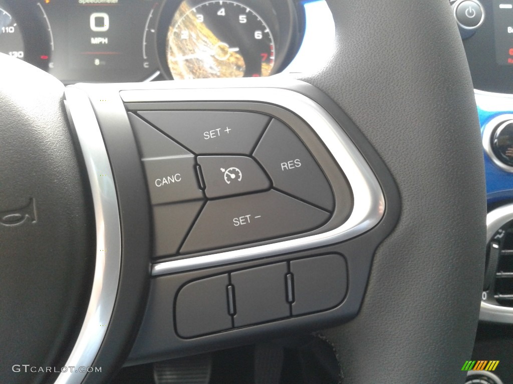2020 Fiat 500X Trekking AWD Black Steering Wheel Photo #140142329