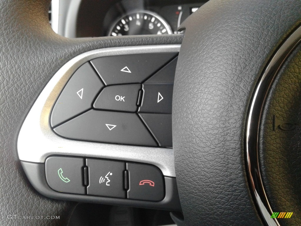 2021 Jeep Renegade Jeepster 4x4 Black Steering Wheel Photo #140143223