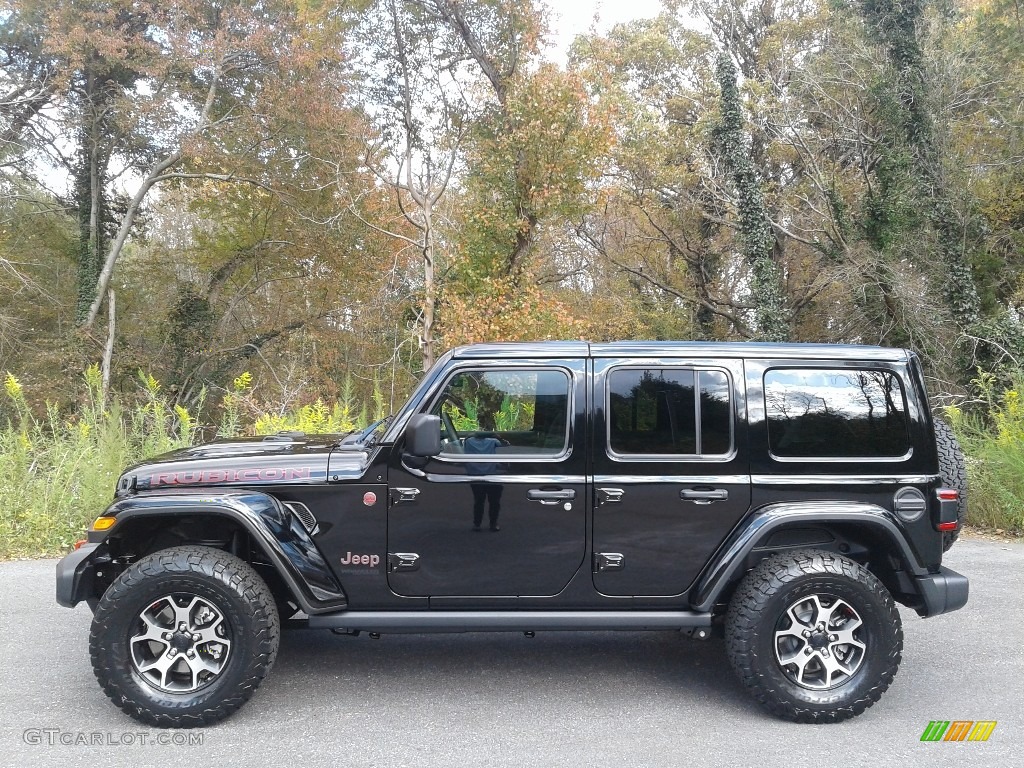 Black 2021 Jeep Wrangler Unlimited Rubicon 4x4 Exterior Photo #140143517