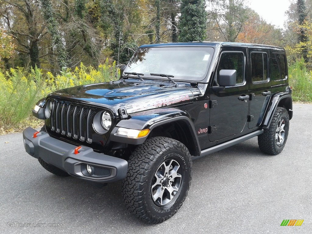 Black 2021 Jeep Wrangler Unlimited Rubicon 4x4 Exterior Photo #140143544