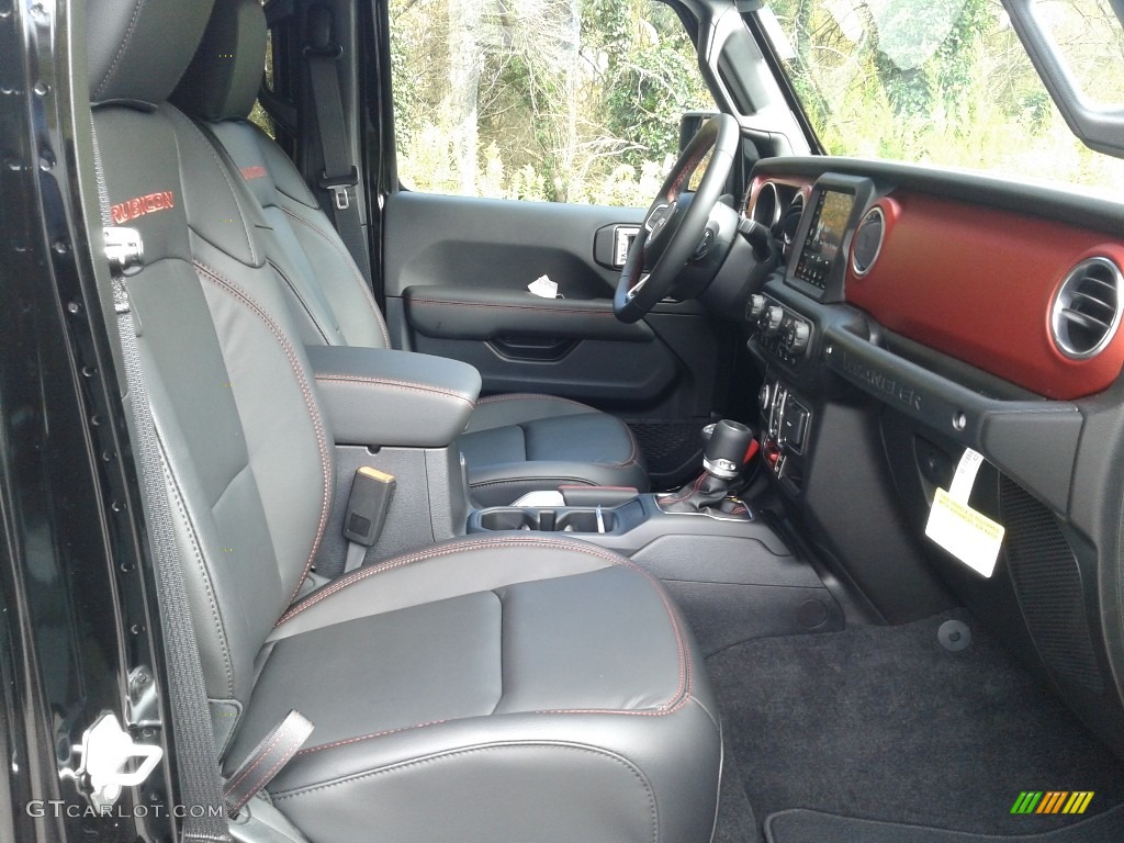 Black Interior 2021 Jeep Wrangler Unlimited Rubicon 4x4 Photo #140143904