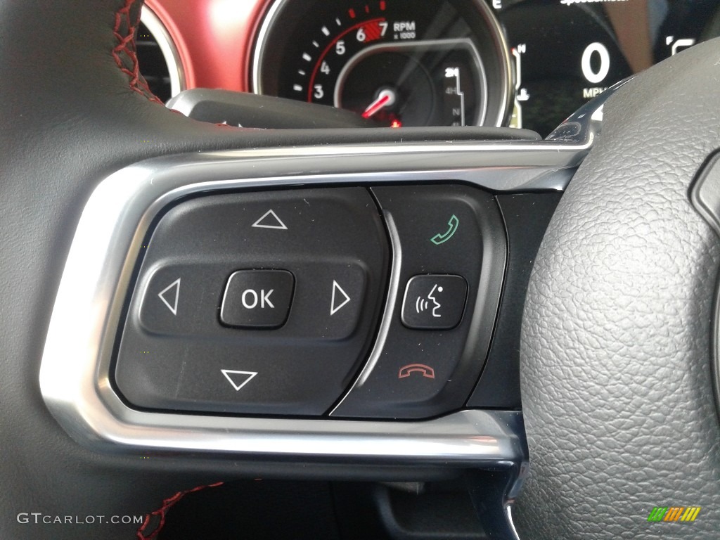 2021 Jeep Wrangler Unlimited Rubicon 4x4 Black Steering Wheel Photo #140143959