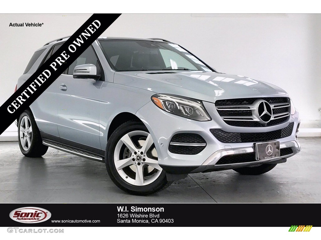 2017 GLE 350 4Matic - Diamond Silver Metallic / Black photo #1