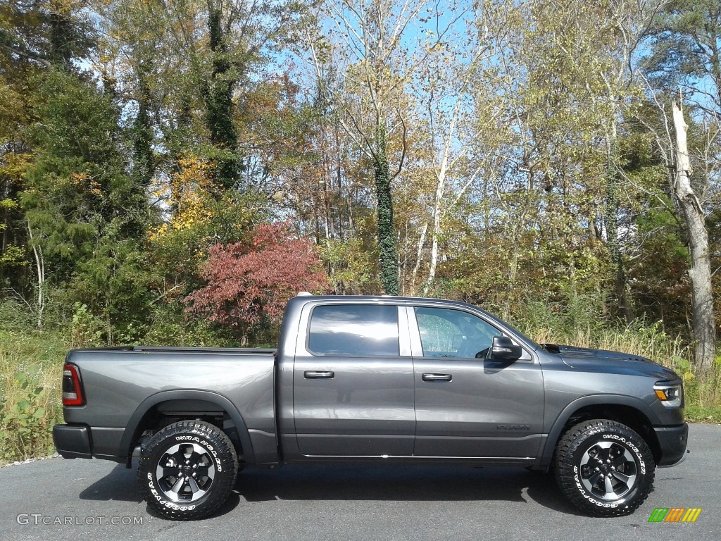 Granite Crystal Metallic 2021 Ram 1500 Rebel Crew Cab 4x4 Exterior Photo 140145875