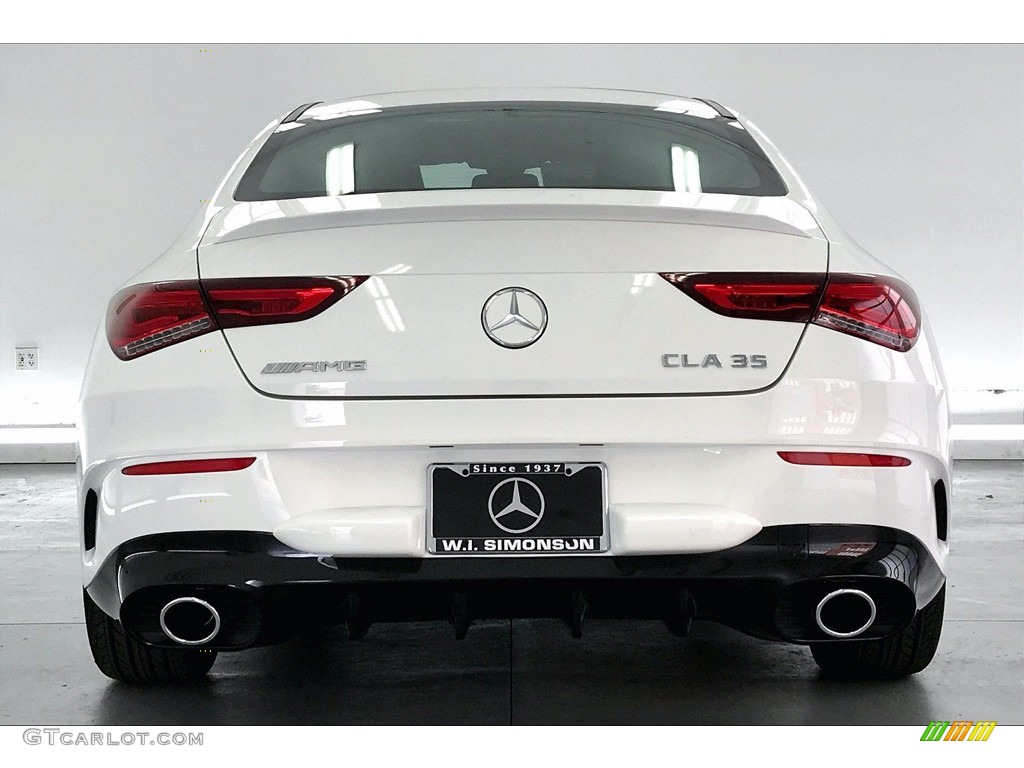 2021 CLA AMG 35 Coupe - Polar White / Black Dinamica w/Red Stitching photo #3