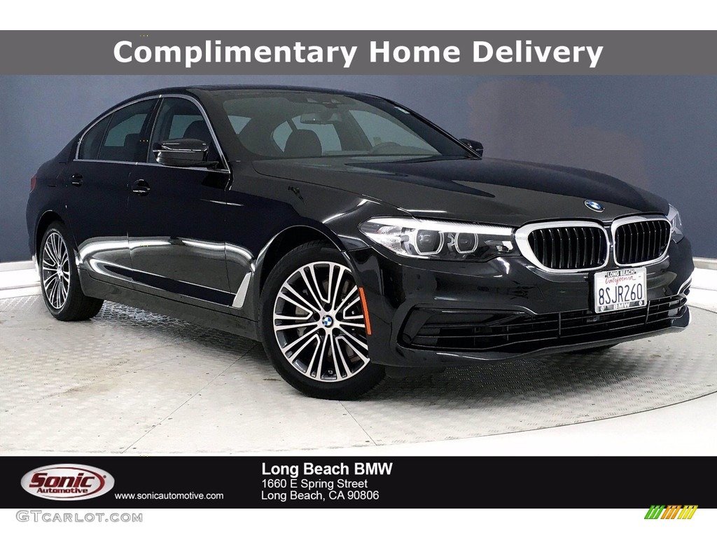 2020 5 Series 530i Sedan - Black Sapphire Metallic / Black photo #1
