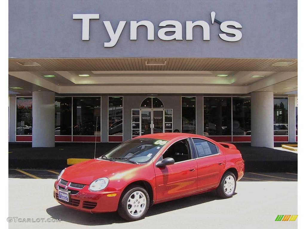 2005 Neon SXT - Flame Red / Dark Slate Gray photo #1