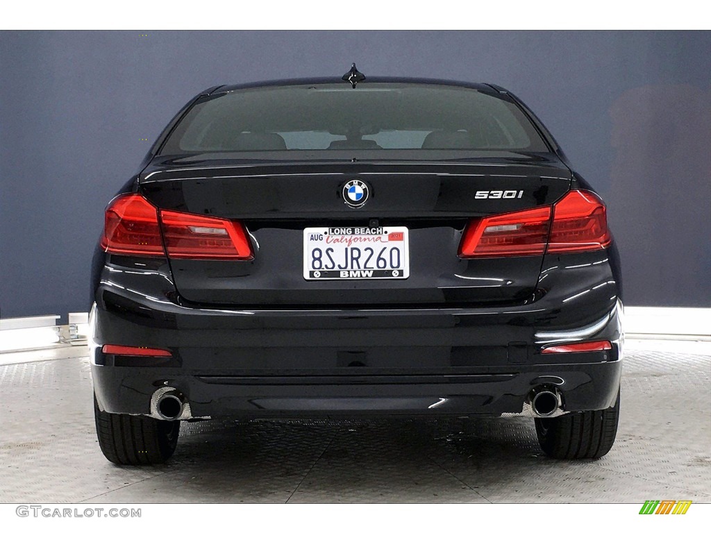2020 5 Series 530i Sedan - Black Sapphire Metallic / Black photo #3