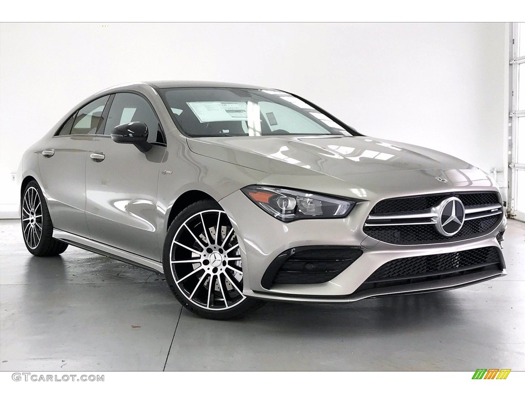 Mojave Silver Metallic 2021 Mercedes-Benz CLA AMG 35 Coupe Exterior Photo #140147168