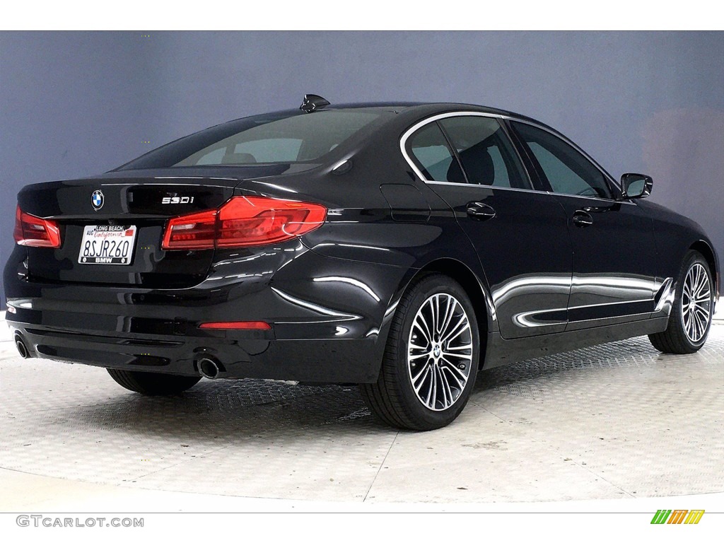 2020 5 Series 530i Sedan - Black Sapphire Metallic / Black photo #13