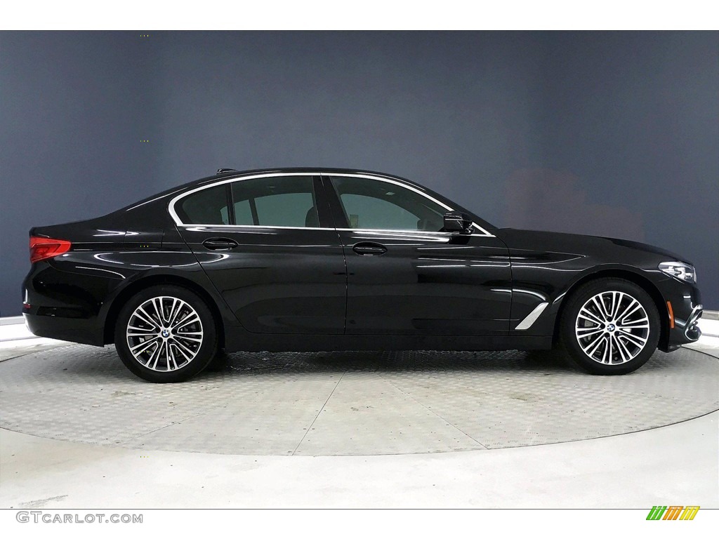 2020 5 Series 530i Sedan - Black Sapphire Metallic / Black photo #14