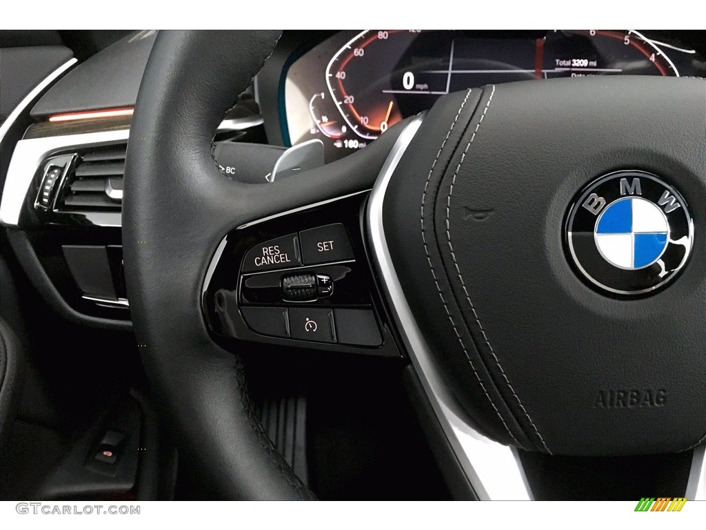 2020 5 Series 530i Sedan - Black Sapphire Metallic / Black photo #18