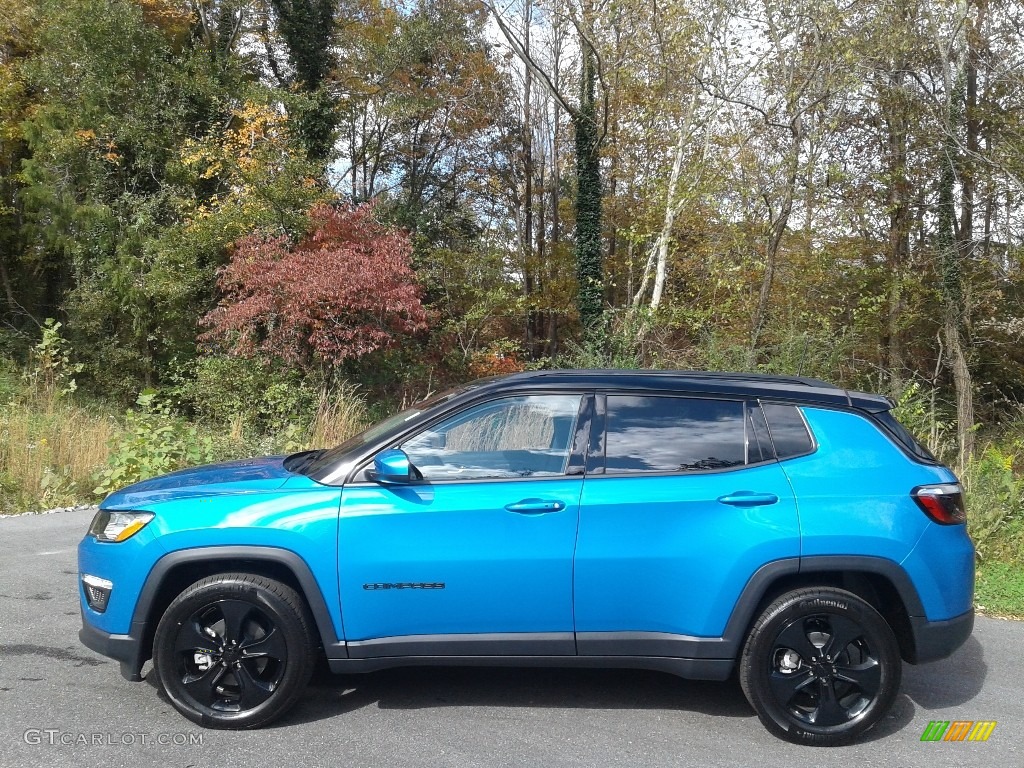 Laser Blue Pearl 2021 Jeep Compass Altitude Exterior Photo #140147630