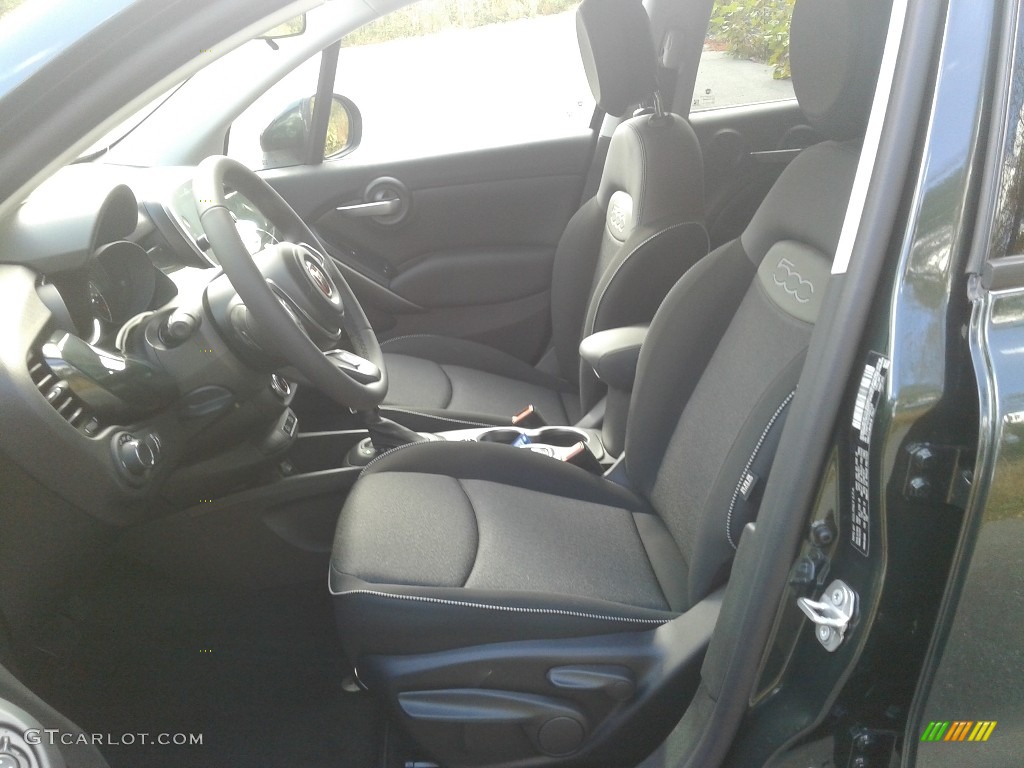 Black Interior 2020 Fiat 500X Pop AWD Photo #140147858