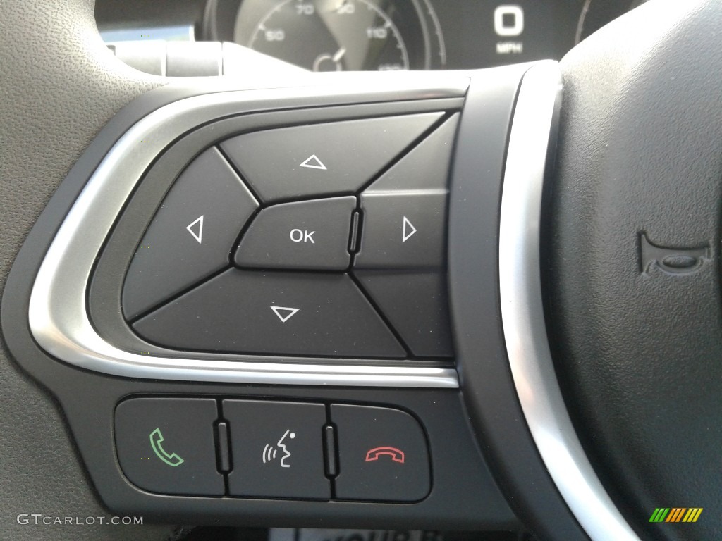 2020 Fiat 500X Pop AWD Black Steering Wheel Photo #140147904