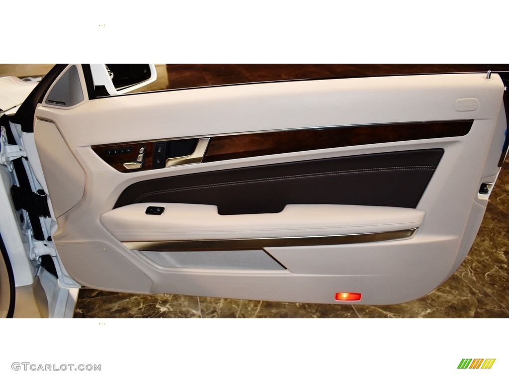2016 Mercedes-Benz E 550 Cabriolet Espresso Brown/Silk Beige Door Panel Photo #140148515