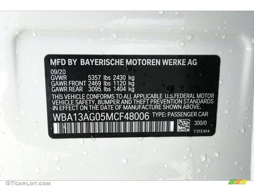 2021 5 Series 530e Sedan - Alpine White / Black photo #18