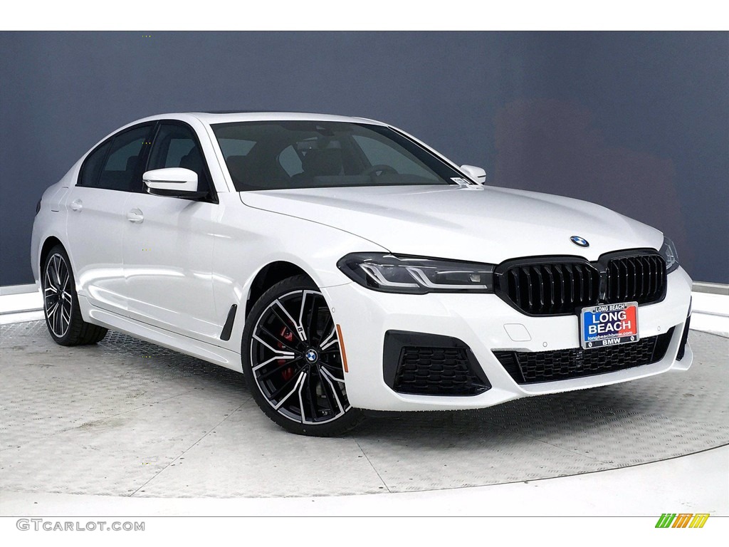 Alpine White 2021 BMW 5 Series 530e Sedan Exterior Photo #140148722