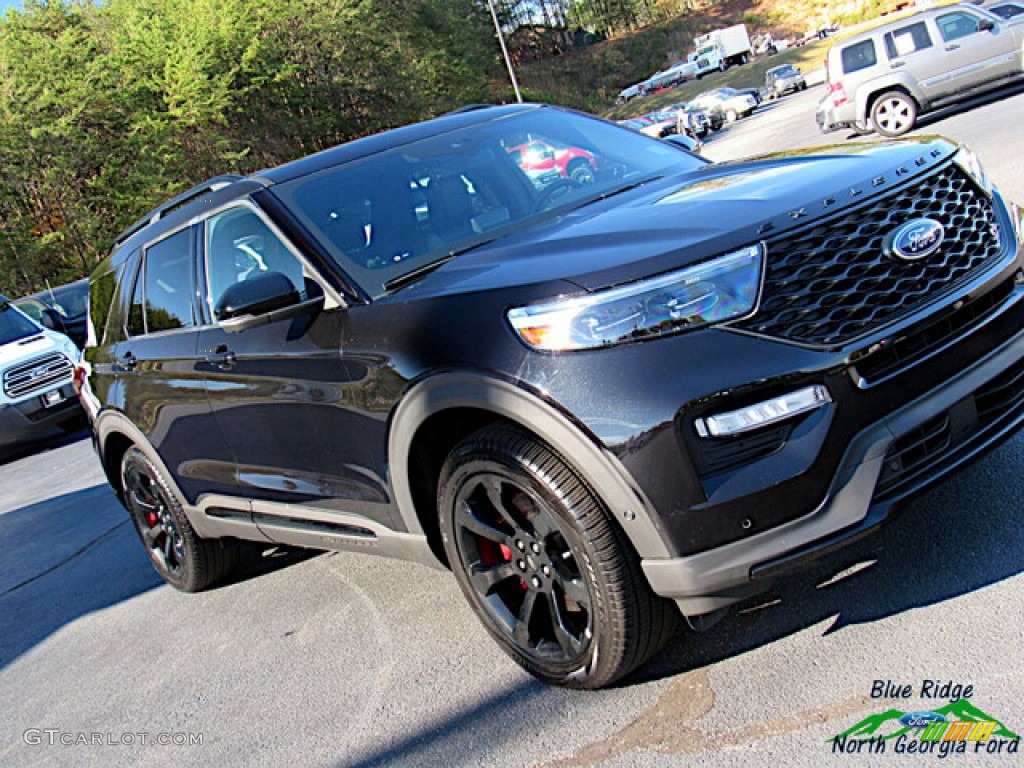 2020 Explorer ST 4WD - Agate Black Metallic / Ebony photo #28