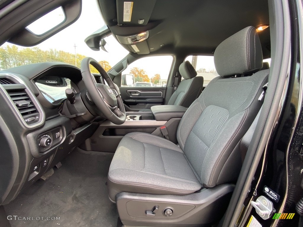 Black Interior 2021 Ram 1500 Big Horn Crew Cab 4x4 Photo #140149686