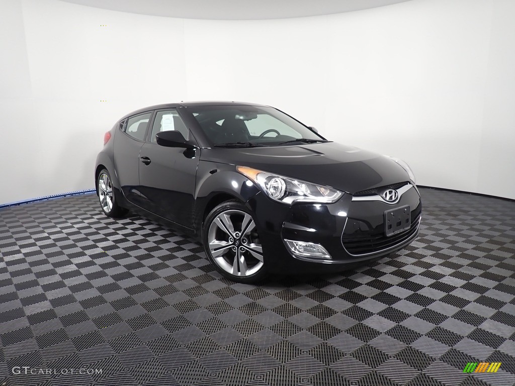 2017 Veloster Value Edition - Ultra Black / Black photo #6