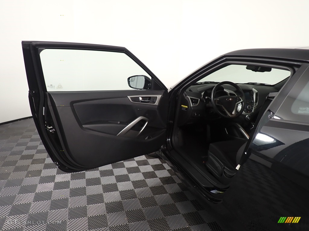 2017 Veloster Value Edition - Ultra Black / Black photo #32