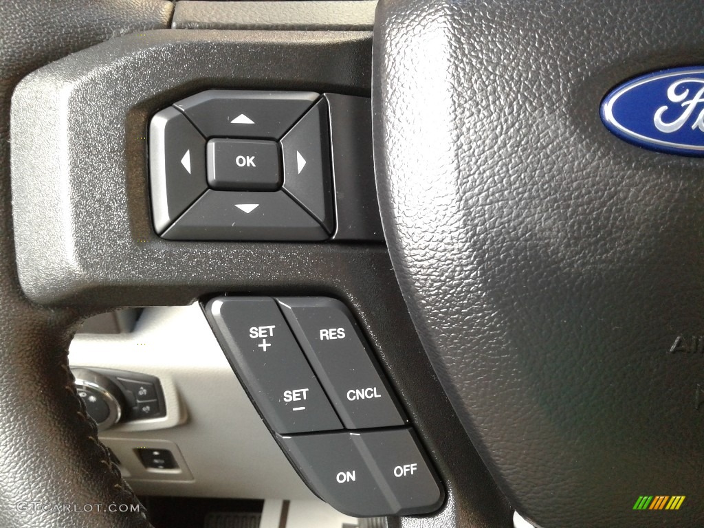 2020 Ford F150 XLT SuperCrew 4x4 Medium Earth Gray Steering Wheel Photo #140151123