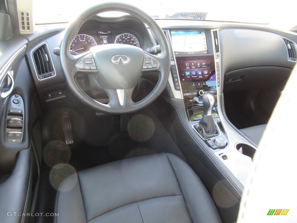 2017 Infiniti Q50 3.0t Graphite Dashboard Photo #140151900