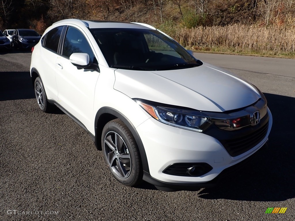 Platinum White Pearl 2021 Honda HR-V EX-L AWD Exterior Photo #140152344