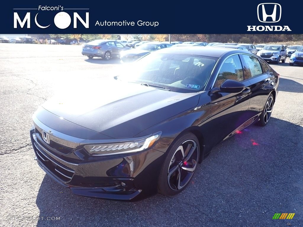 2021 Accord Sport SE - Crystal Black Pearl / Black photo #1