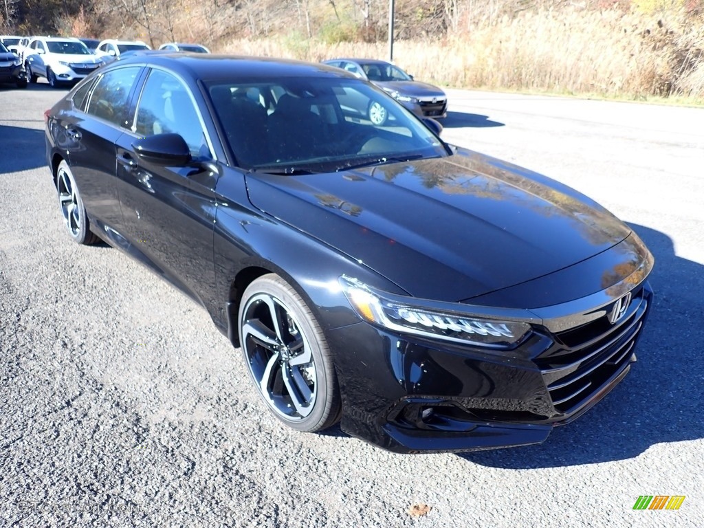 Crystal Black Pearl 2021 Honda Accord Sport SE Exterior Photo #140152707