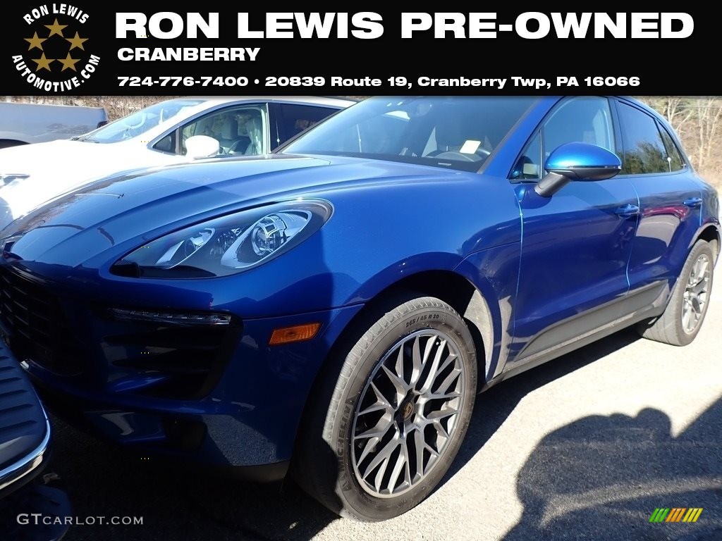 2018 Macan S - Sapphire Blue Metallic / Black photo #1