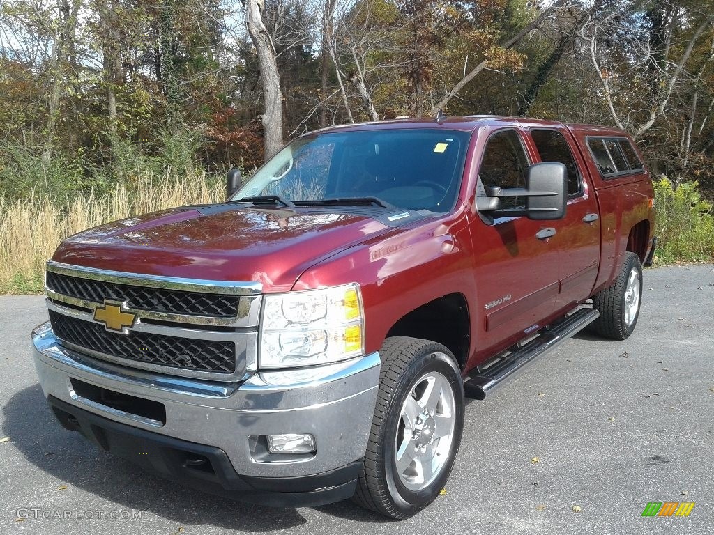 2014 Silverado 2500HD LT Crew Cab 4x4 - Deep Ruby Metallic / Ebony photo #2