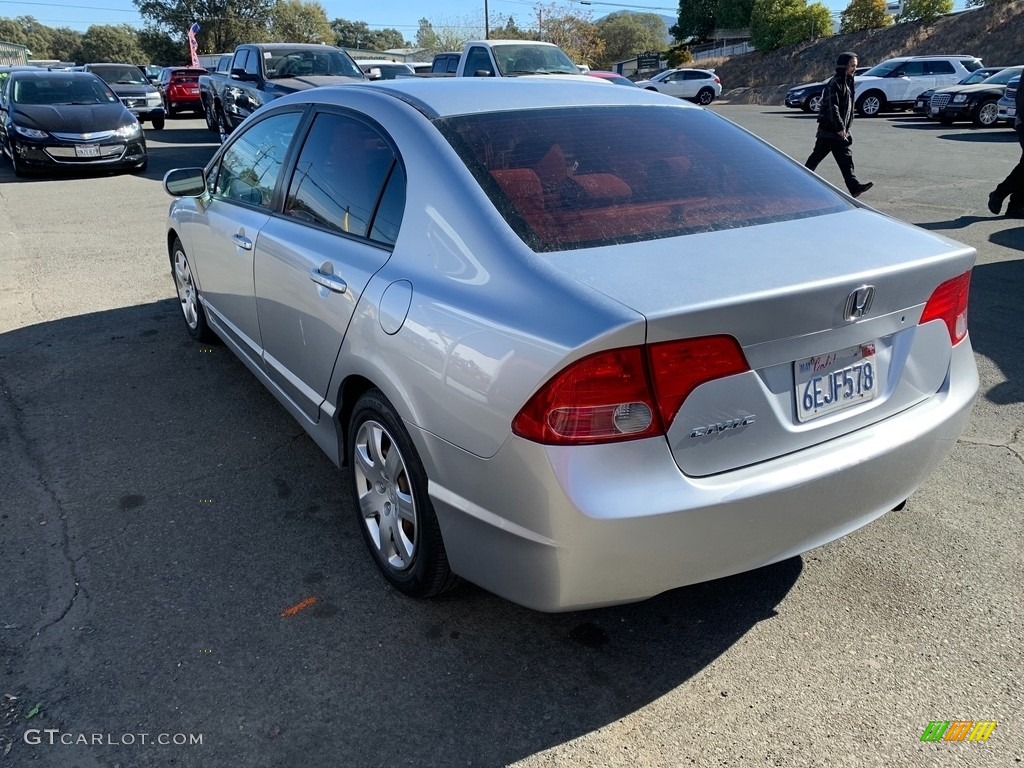 2008 Civic LX Sedan - Galaxy Gray Metallic / Gray photo #4