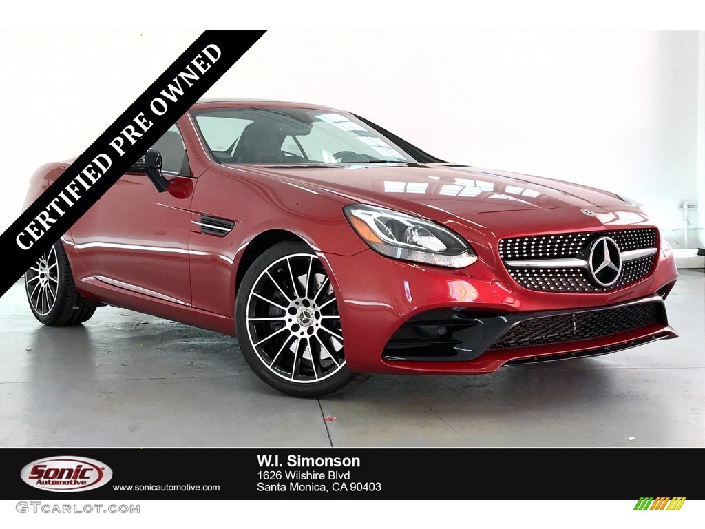 designo Cardinal Red Metallic Mercedes-Benz SLC