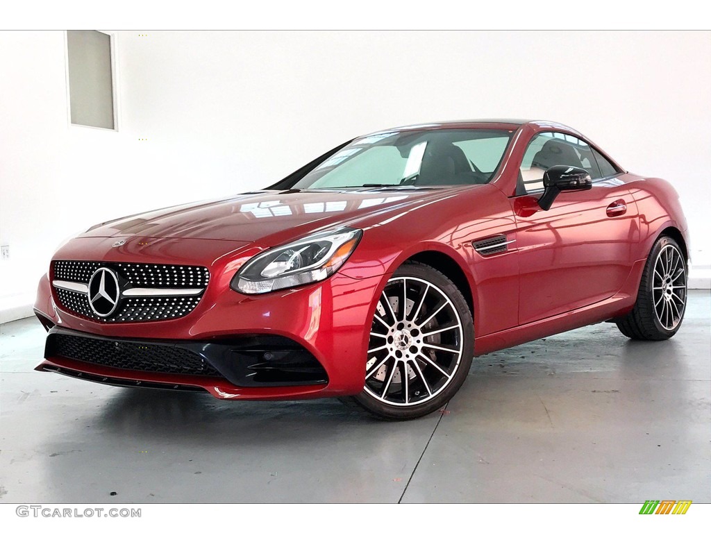 designo Cardinal Red Metallic 2018 Mercedes-Benz SLC 300 Roadster Exterior Photo #140154378