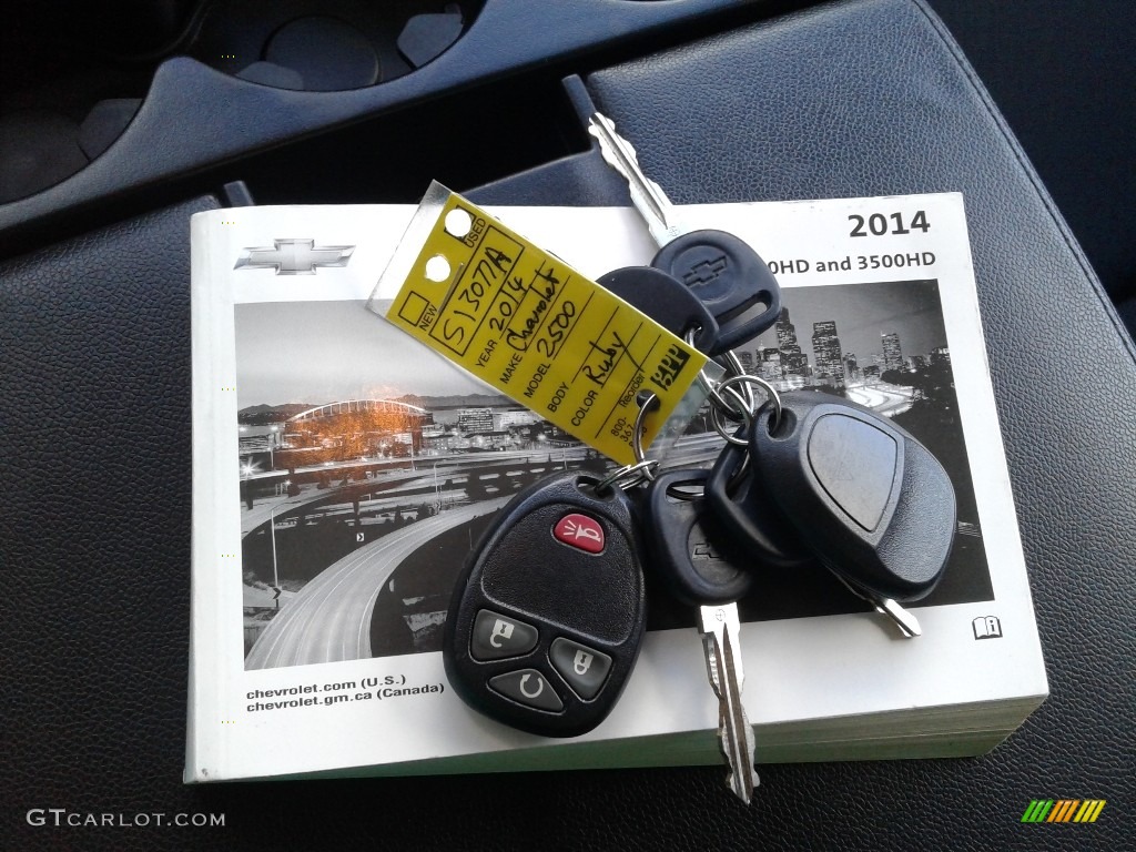 2014 Silverado 2500HD LT Crew Cab 4x4 - Deep Ruby Metallic / Ebony photo #29